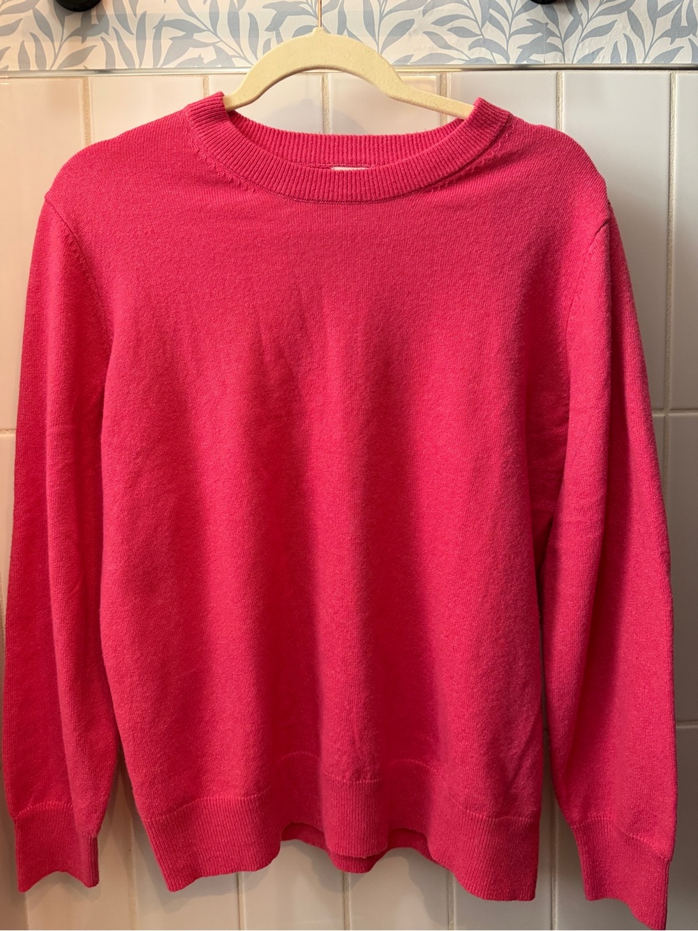 a new day Bright Pink Crewneck Sweater